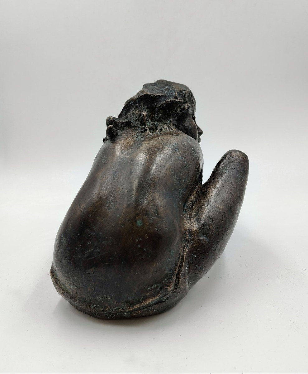 Femme Au Soleil N° 3, Bronze d'Augusto Murer, 1975-photo-3