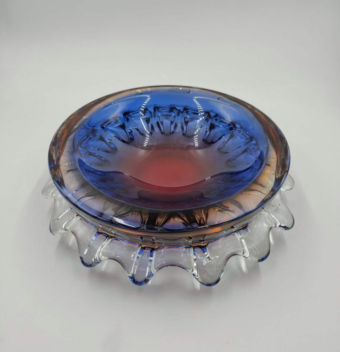 Support En Verre De Murano, Vers 1980 Italie