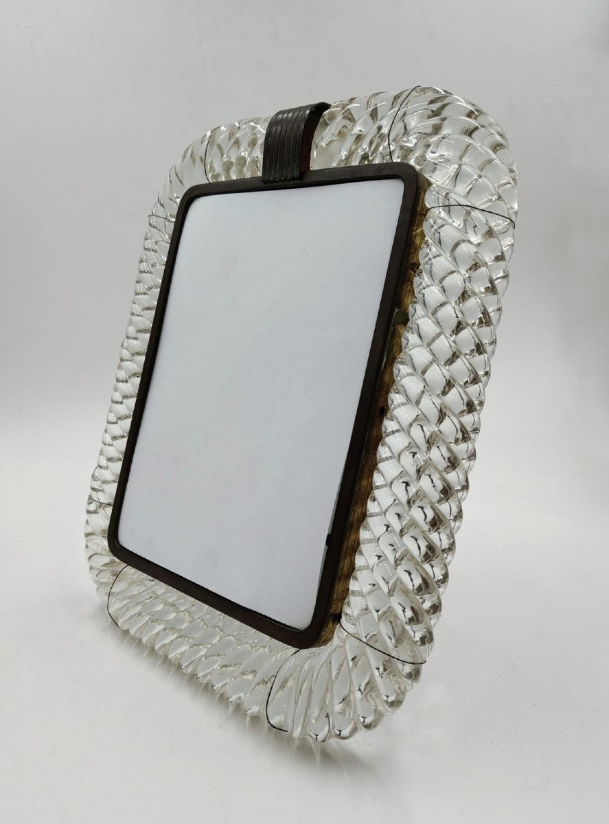 Murano Glass Mirror, 1950s/60s, Italy-photo-1