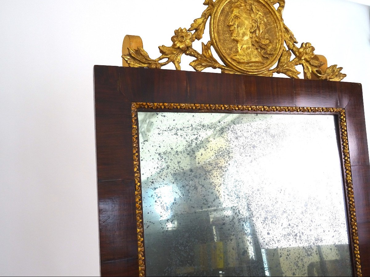 French Frame With Mirror And Border From The First Half Of The Nineteenth Century-photo-2