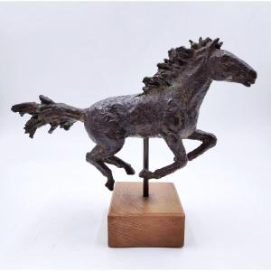 Bronze Running Horse By Piero Augusto Donati, No. 5/30, Italy, 1980s/'90s