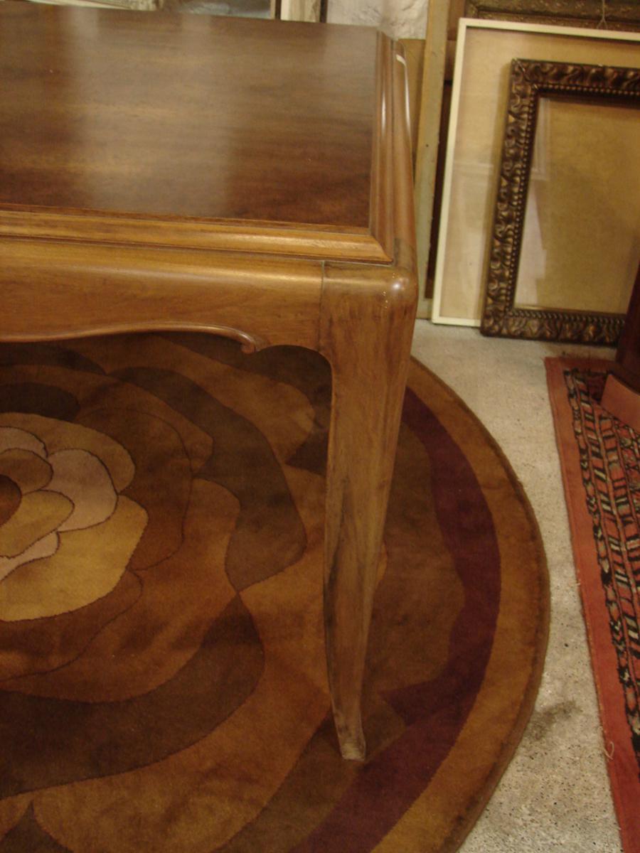 Beautiful Table Art Deco Walnut Dlg From Louis Sue-photo-4