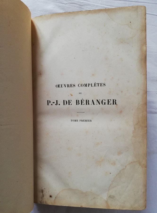 Œuvres complètes de P. J. DE BERANGER  -photo-1