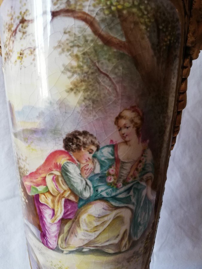 Pair Of Sevres Covered Vases-photo-3