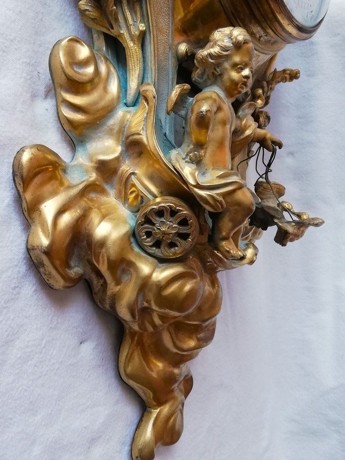 Cartel Wall Lamp In Gilded Bronze-photo-5