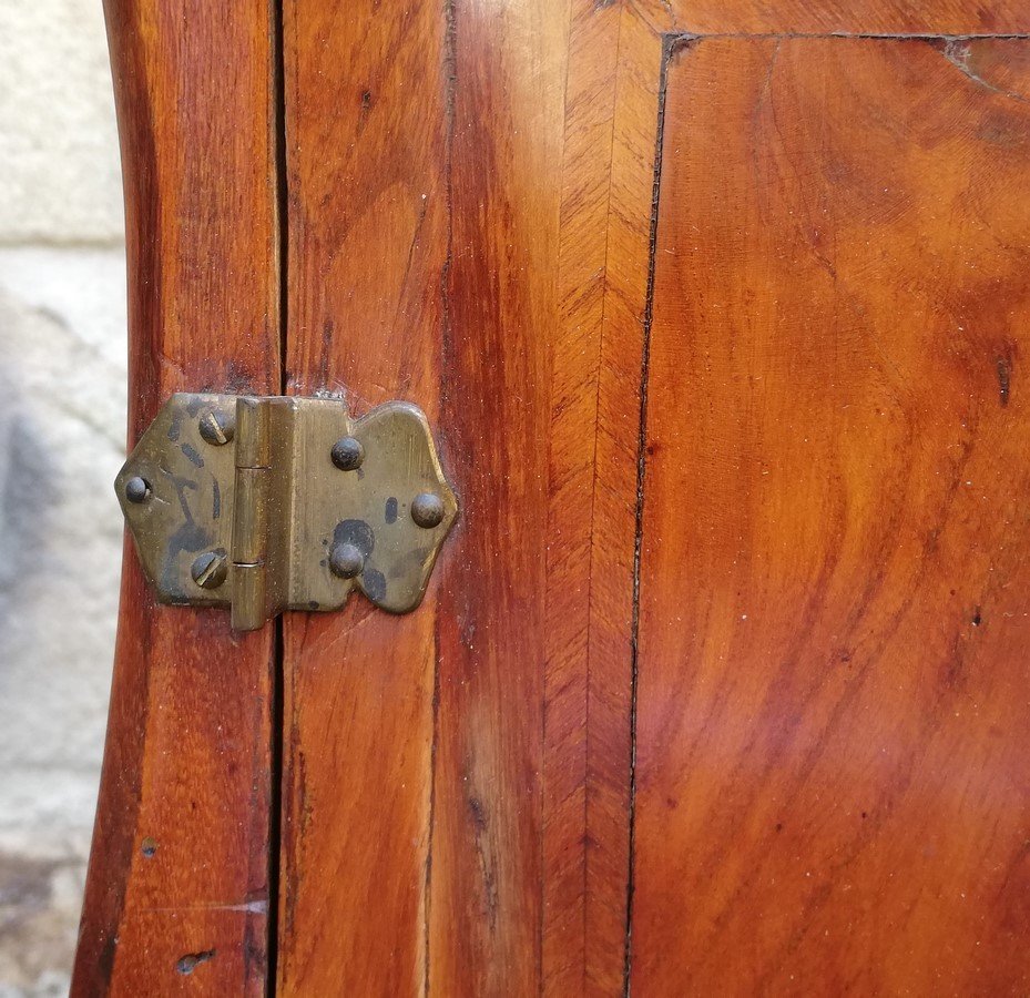 Small 18th Century Curved Piece Of Furniture-photo-1