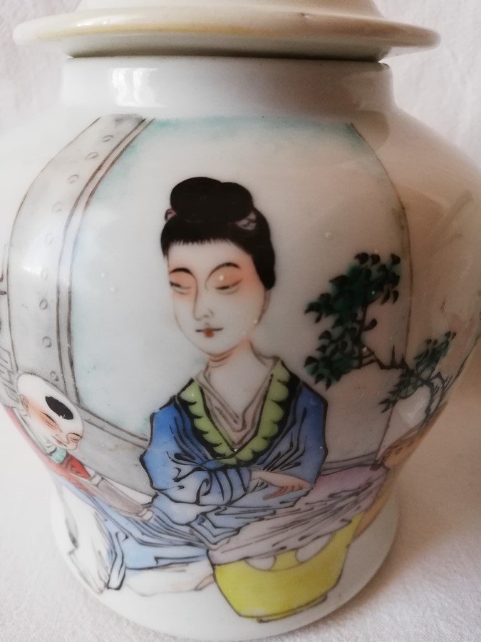 Deux pots en porcelaine Chine-photo-7