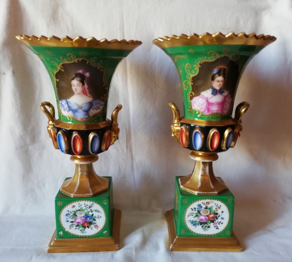 Pair Of Romantic Period Vases