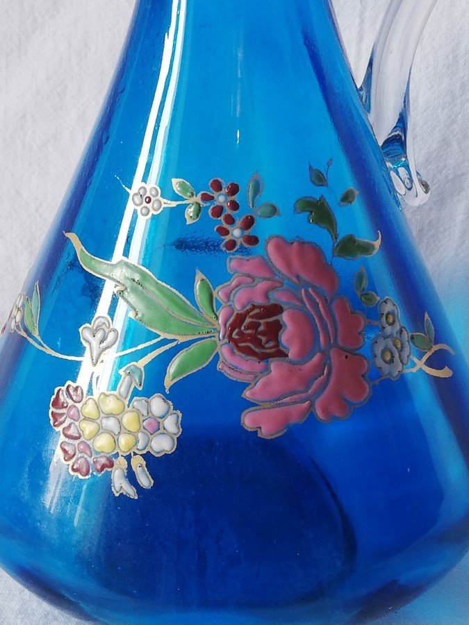 Enameled Glass Carafe-photo-3