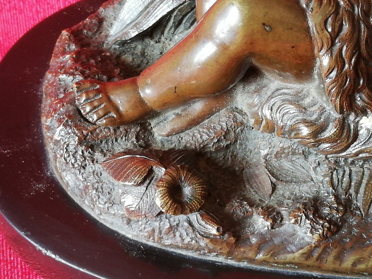 Bronze Putto Playing The Flute-photo-1