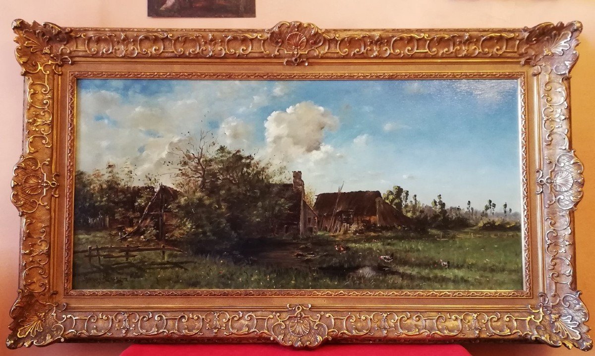 Large Framed Landscape 