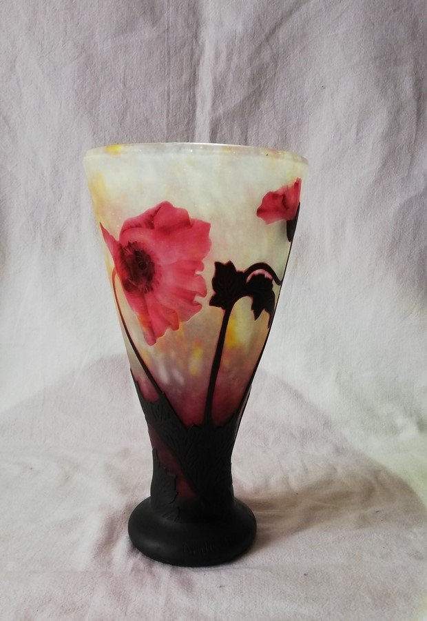 Daum Pedestal Vase