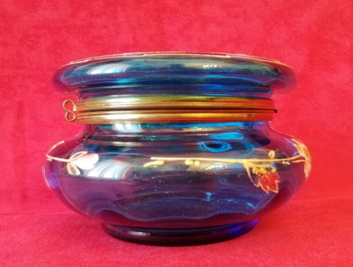 Enameled Glass Candy Dish -photo-3