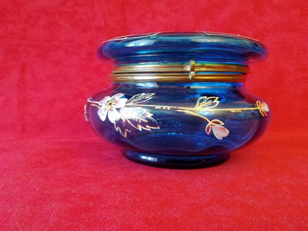 Enameled Glass Candy Dish -photo-2