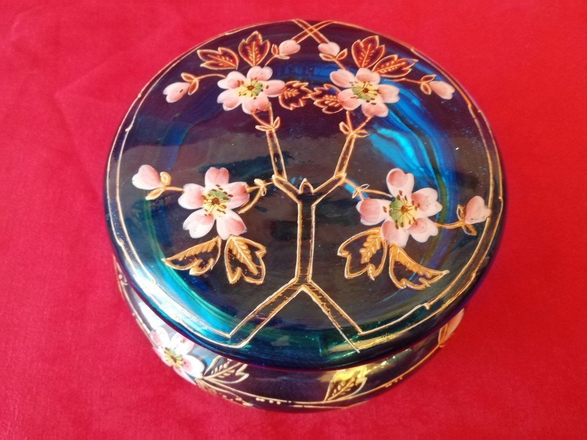 Enameled Glass Candy Dish -photo-3