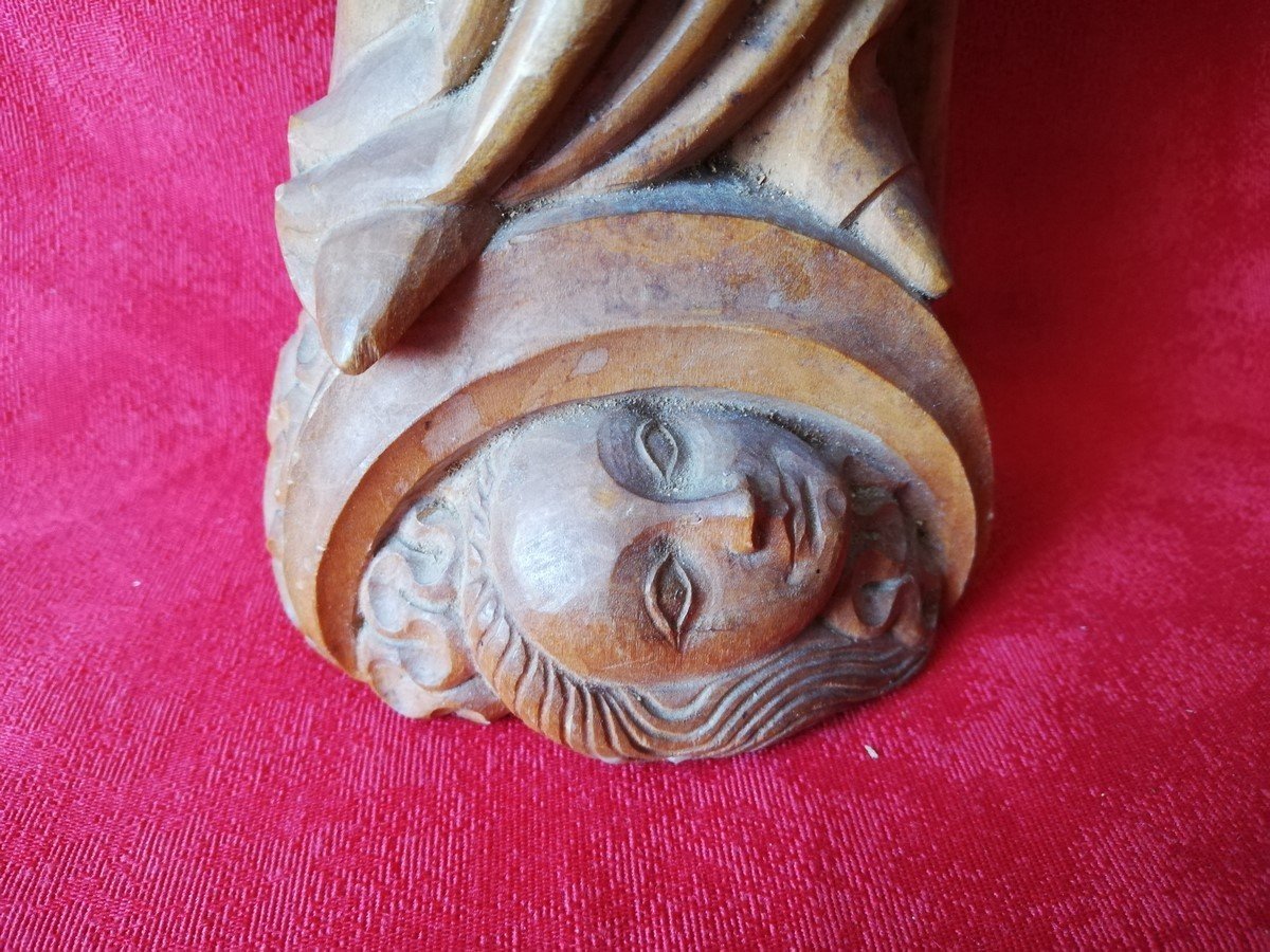 Virgin And Child In Wood -photo-1