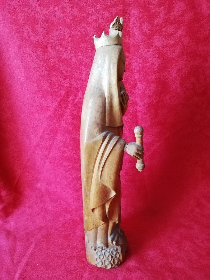 Virgin And Child In Wood -photo-4