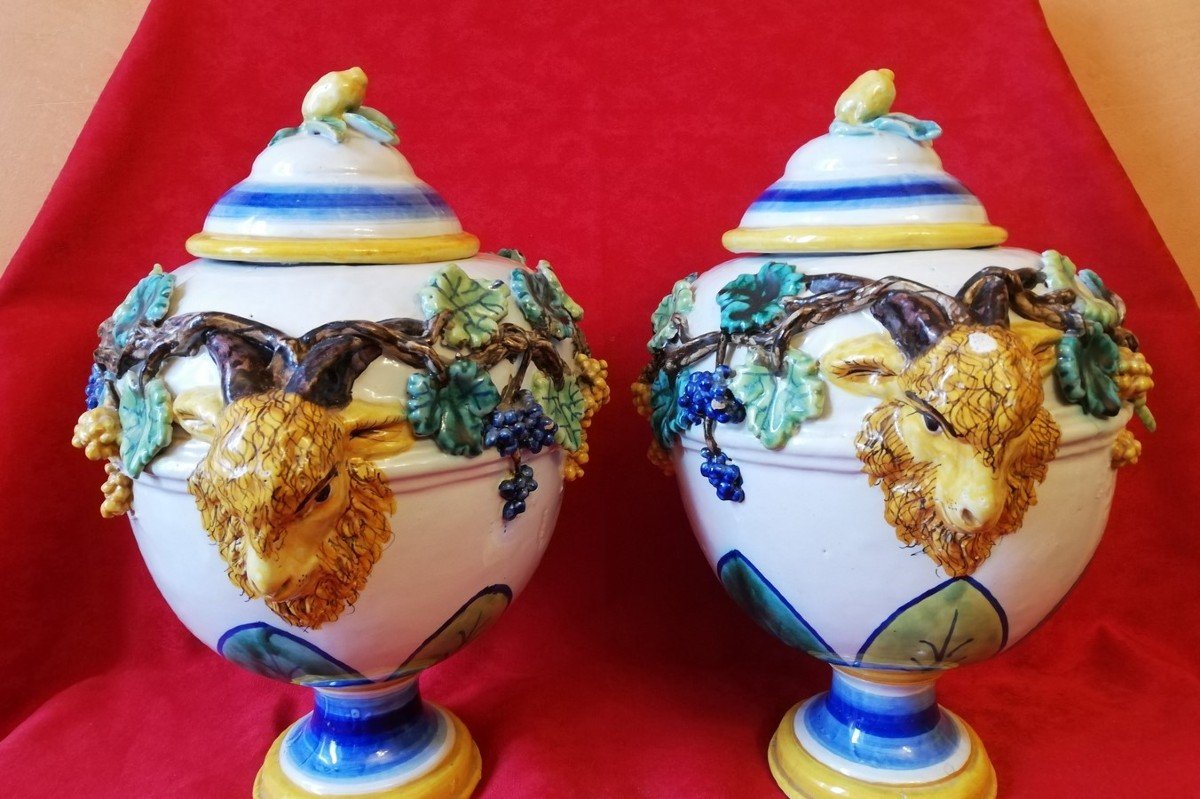 Pair Of Covered Jars -photo-2