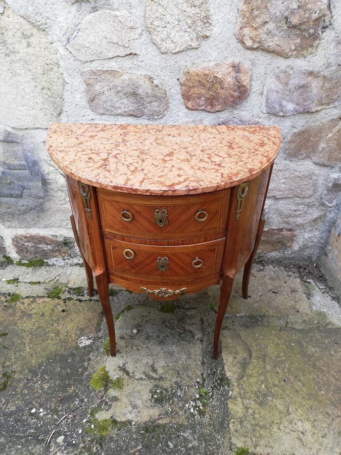 Small Half-moon Chest Of Drawers -photo-3