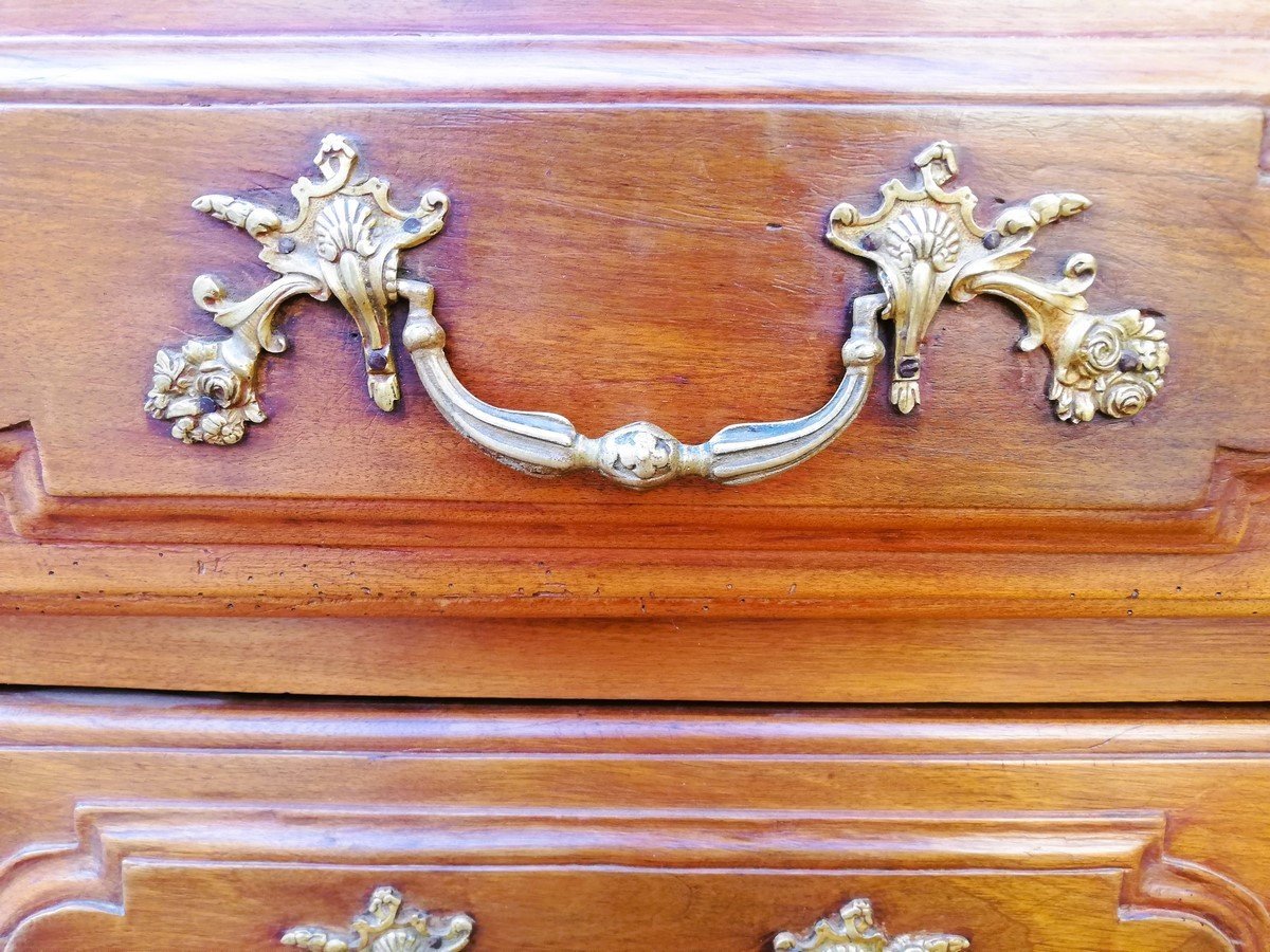 Louis XIV Chest Of Drawers In Walnut-photo-2