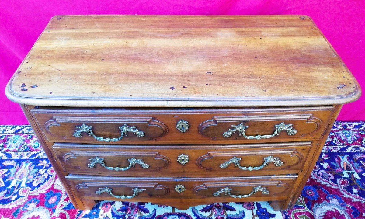 Louis XIV Chest Of Drawers In Walnut-photo-2