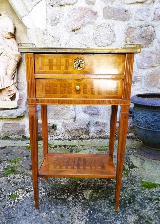 Louis XVI Period Bedside Table