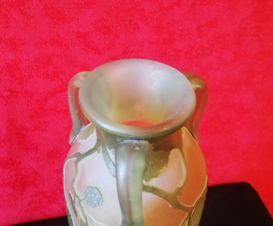 Legras Vase With Applications  -photo-2