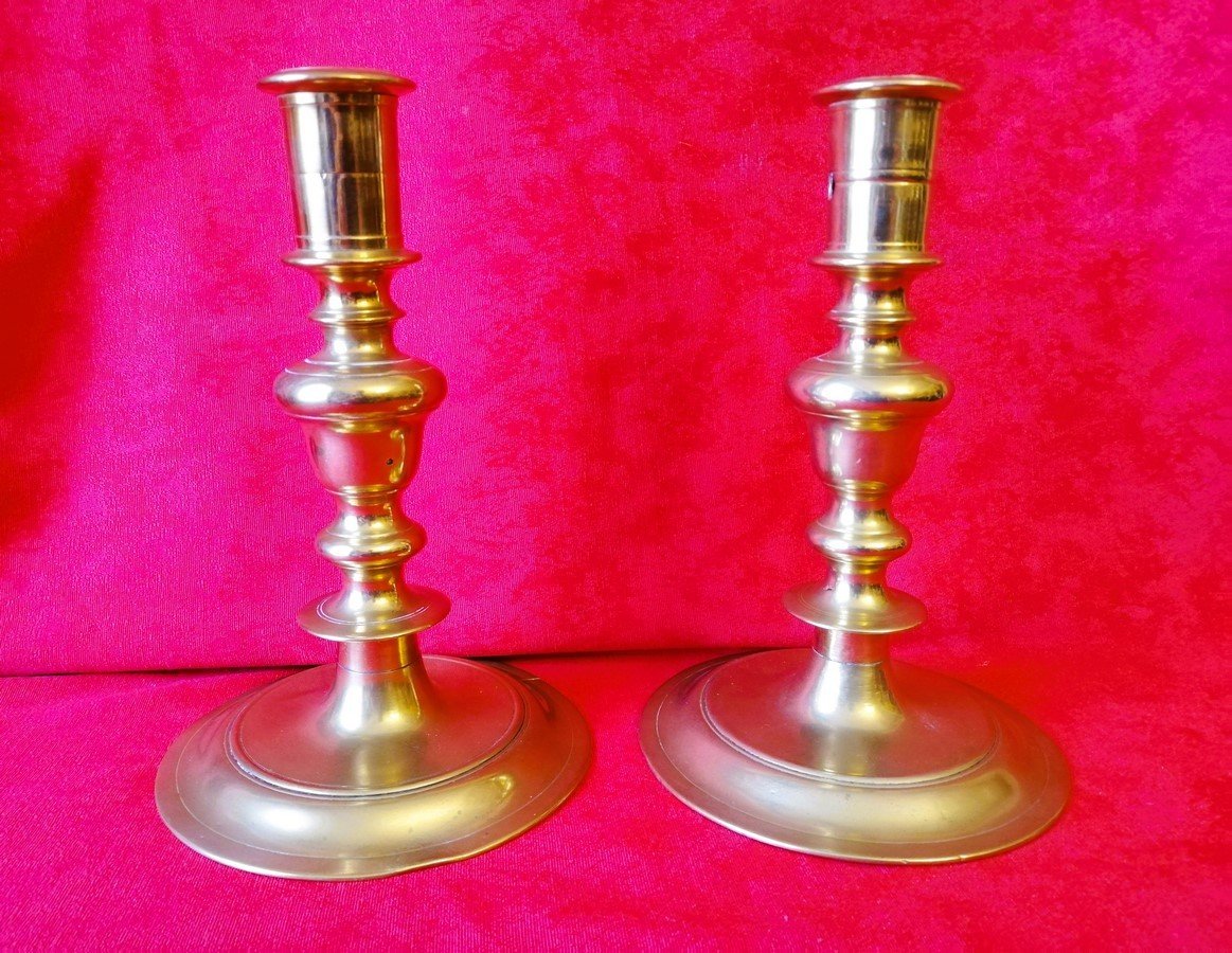 Pair Of Haute époque Candlesticks  -photo-2