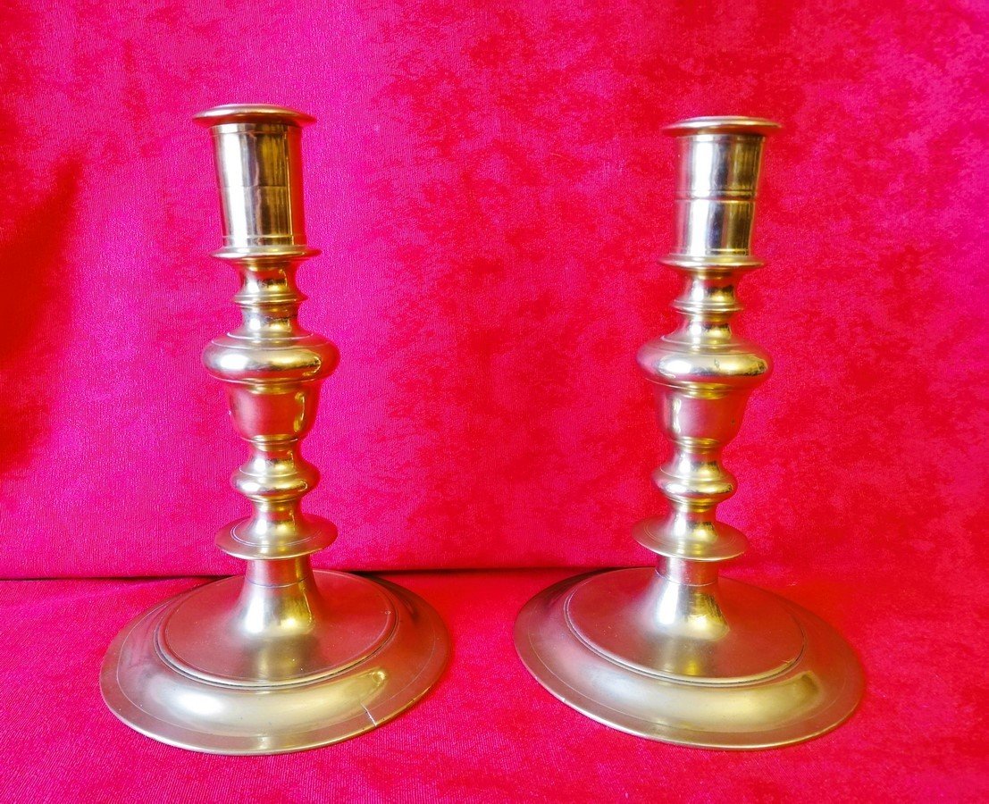 Pair Of Haute époque Candlesticks  -photo-3