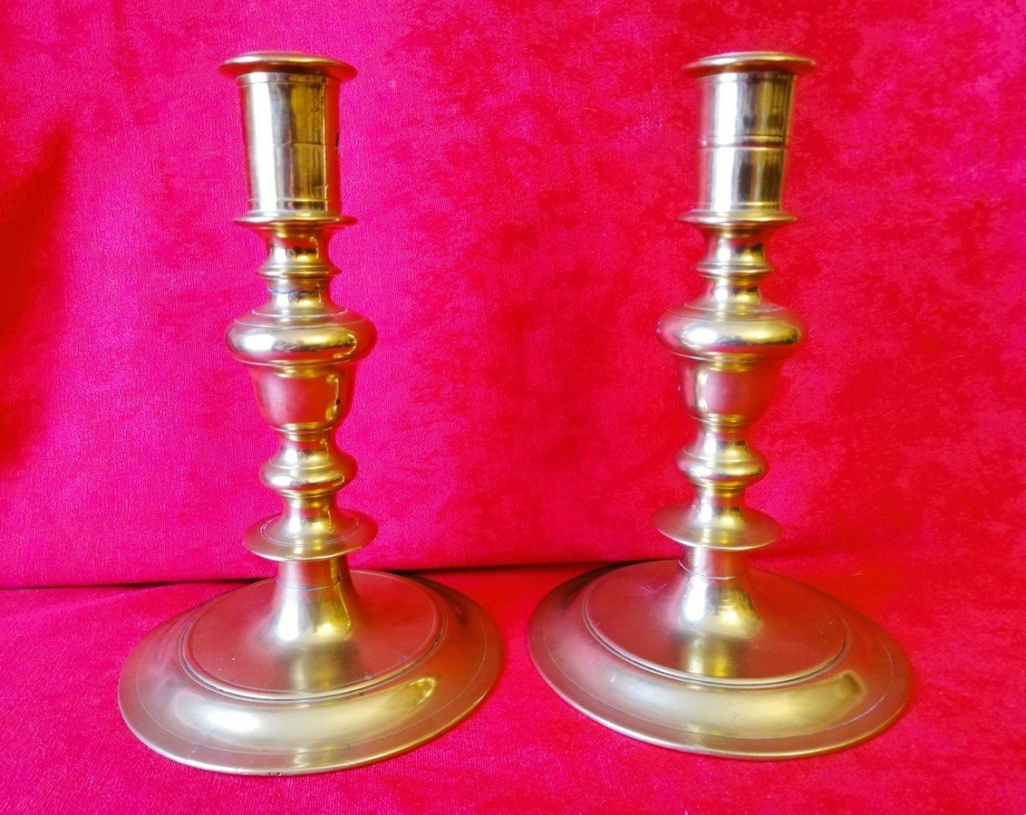 Pair Of Haute époque Candlesticks  -photo-4