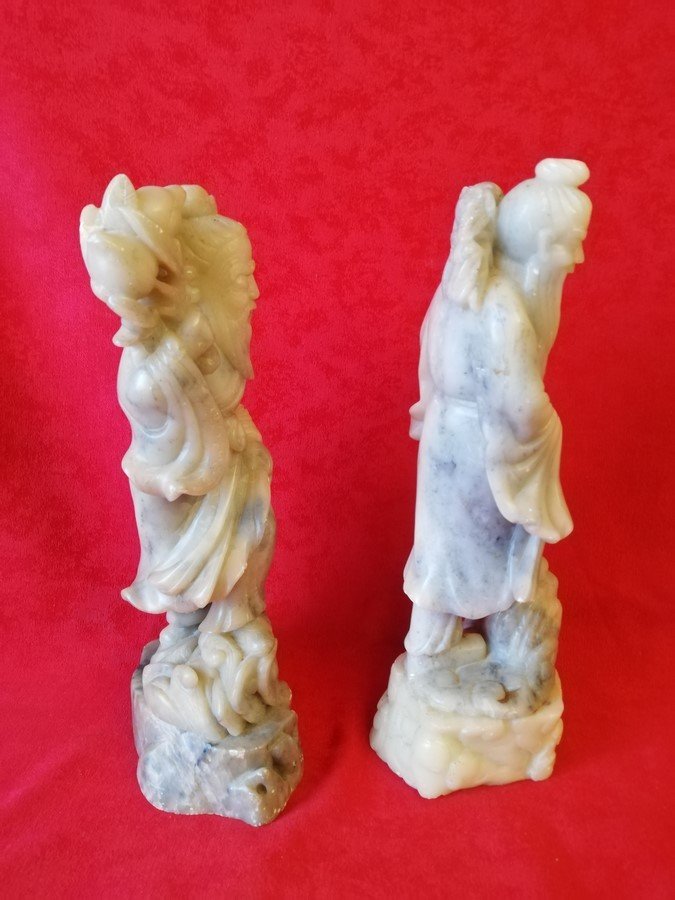 Two Hard Stone Statues From China-photo-2