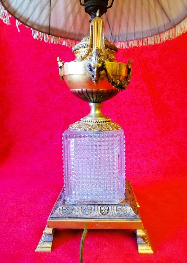 Crystal And Gilded Bronze Lamp -photo-4