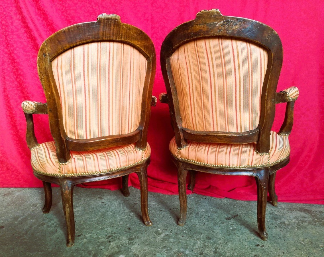 Pair Of 18th Century Armchairs-photo-3