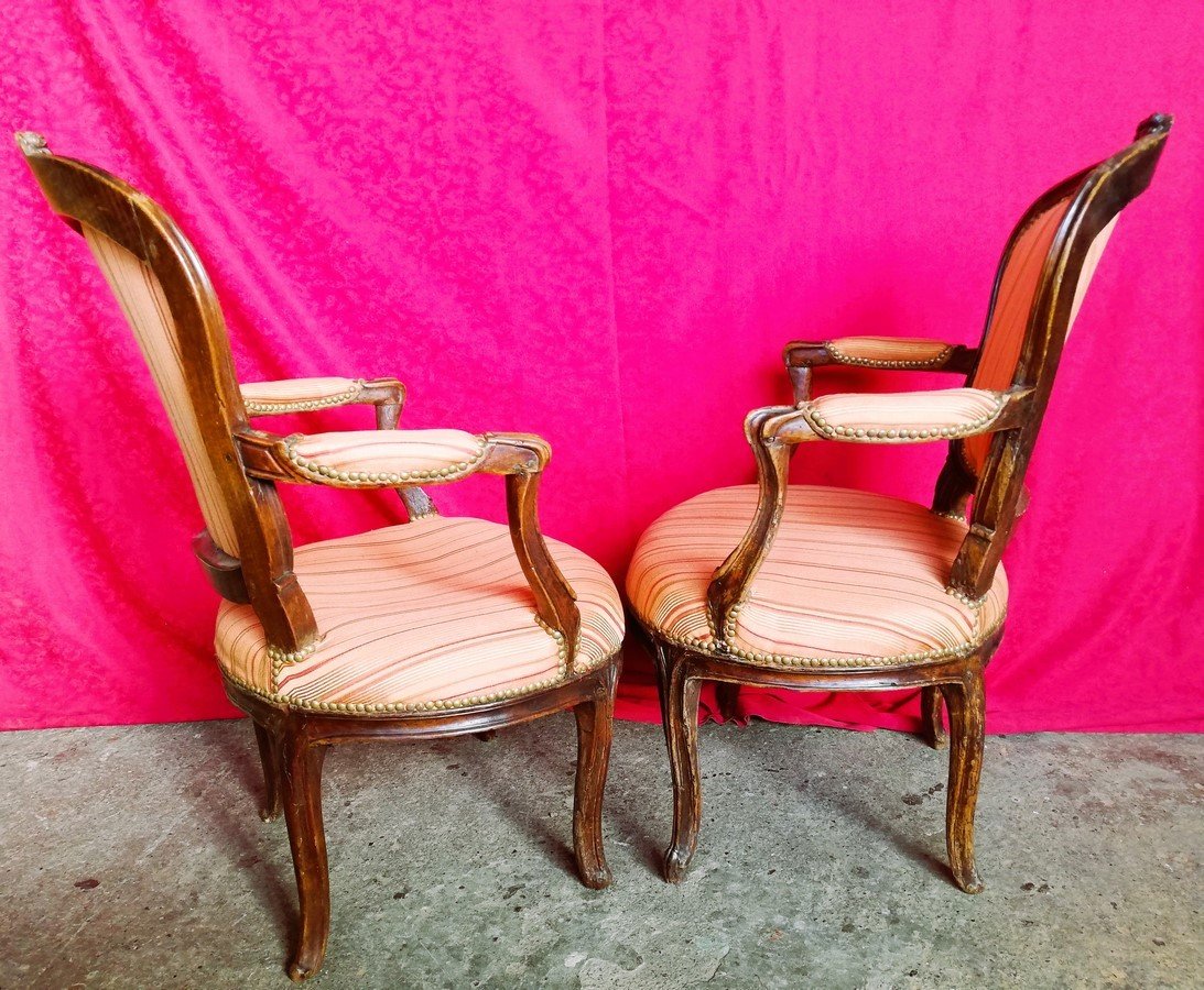 Pair Of 18th Century Armchairs-photo-4