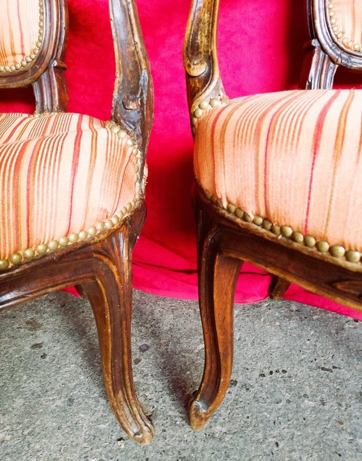 Pair Of 18th Century Armchairs-photo-4