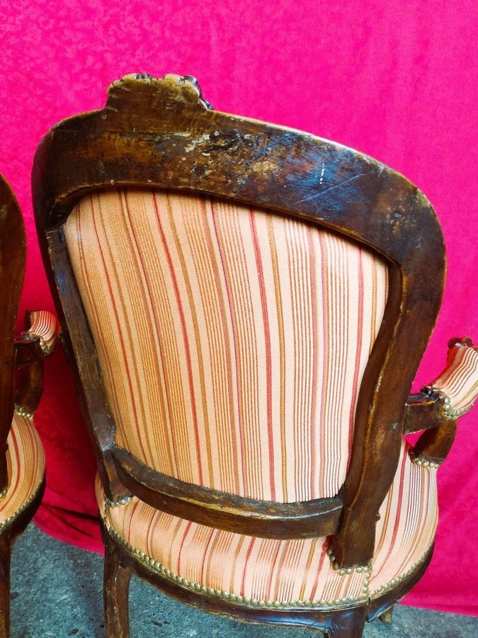 Pair Of 18th Century Armchairs-photo-6