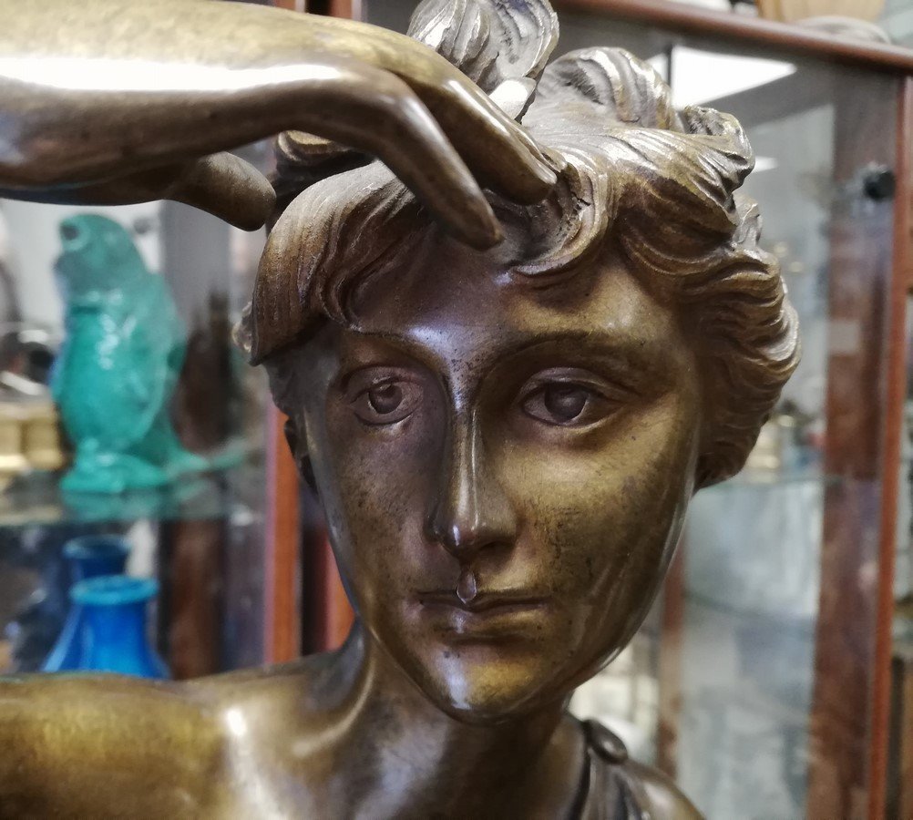 Bronze Diana With Wood -photo-1