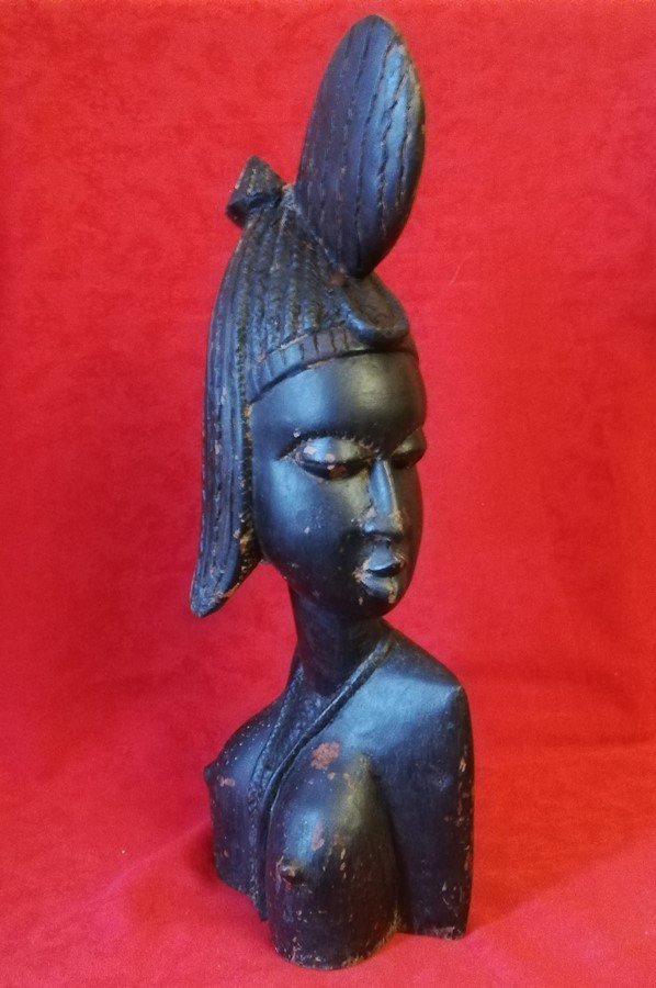 African Woman Statue  