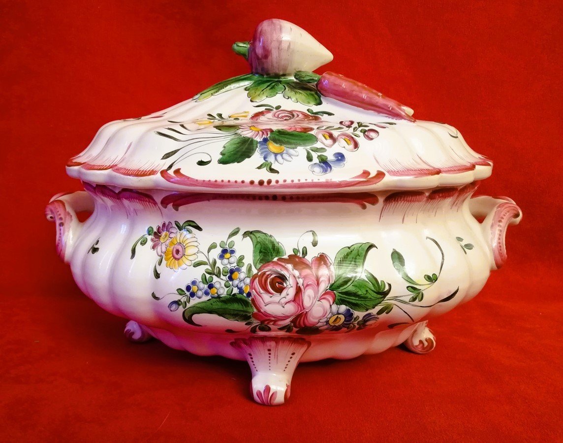 Strasbourg Earthenware Soup Tureen 