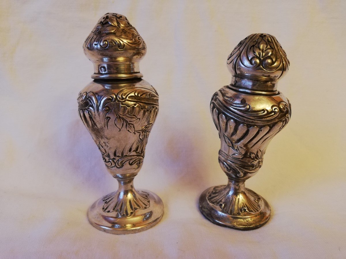 Pair Of Silver Salt Shakers -photo-4