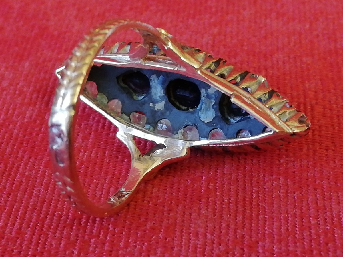 Gold And Silver Shuttle Ring -photo-2