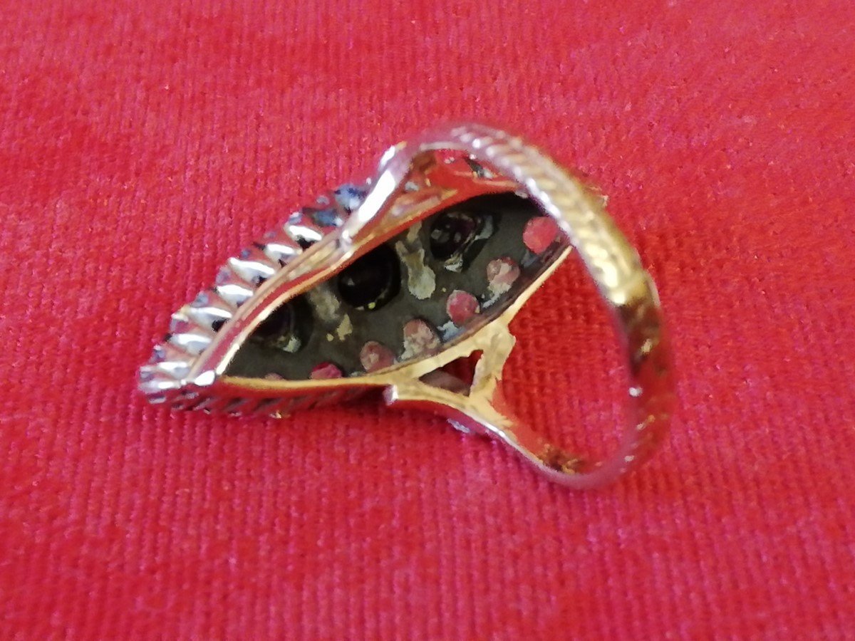 Gold And Silver Shuttle Ring -photo-3