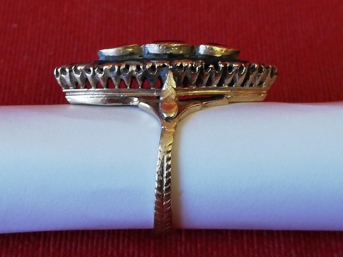 Gold And Silver Shuttle Ring -photo-3