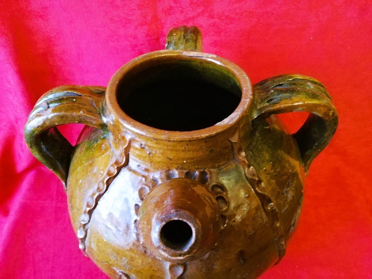 Forézienne Glazed Earthenware Jug -photo-3