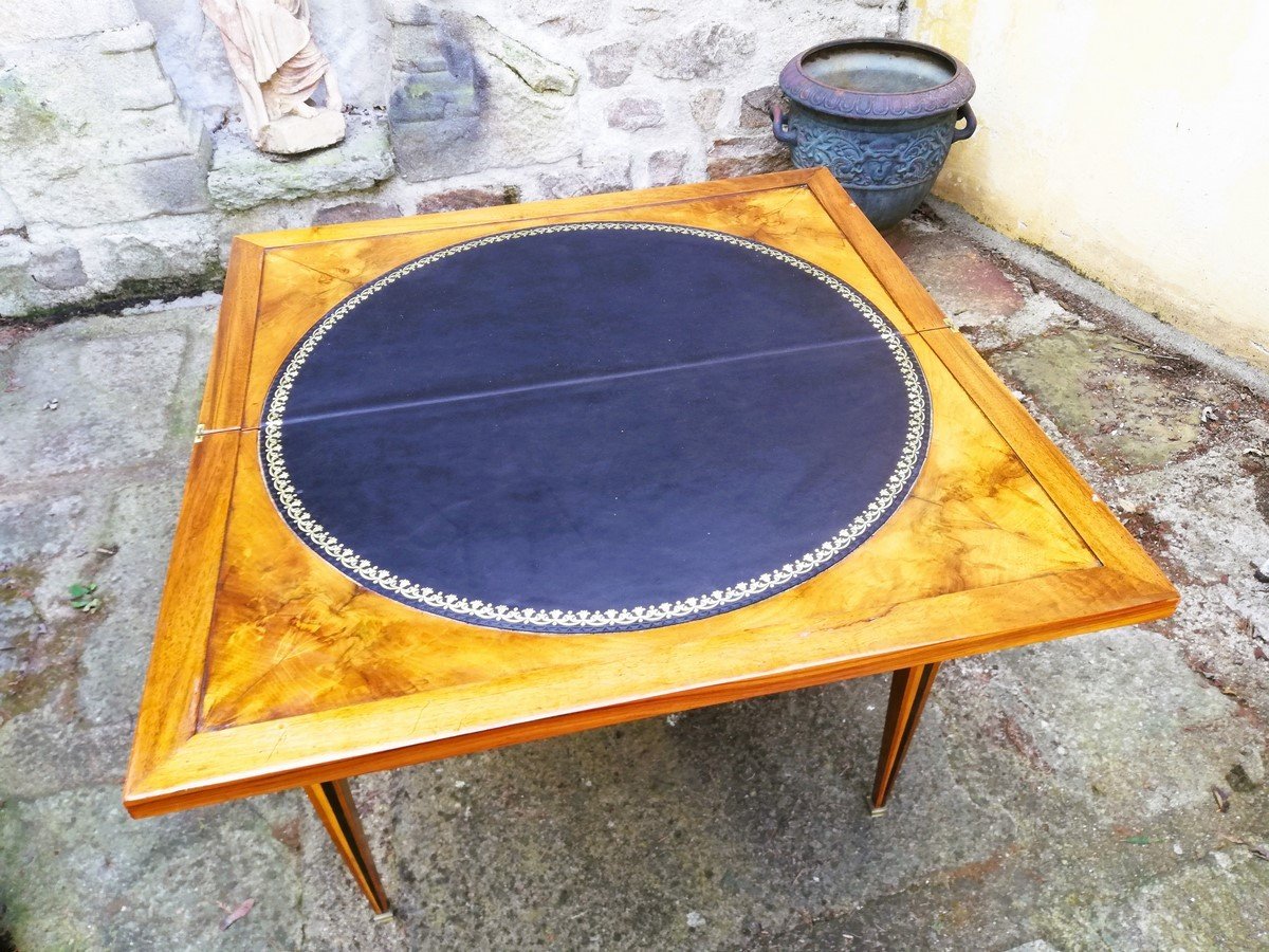 Table de jeux époque Louis XVI  -photo-3