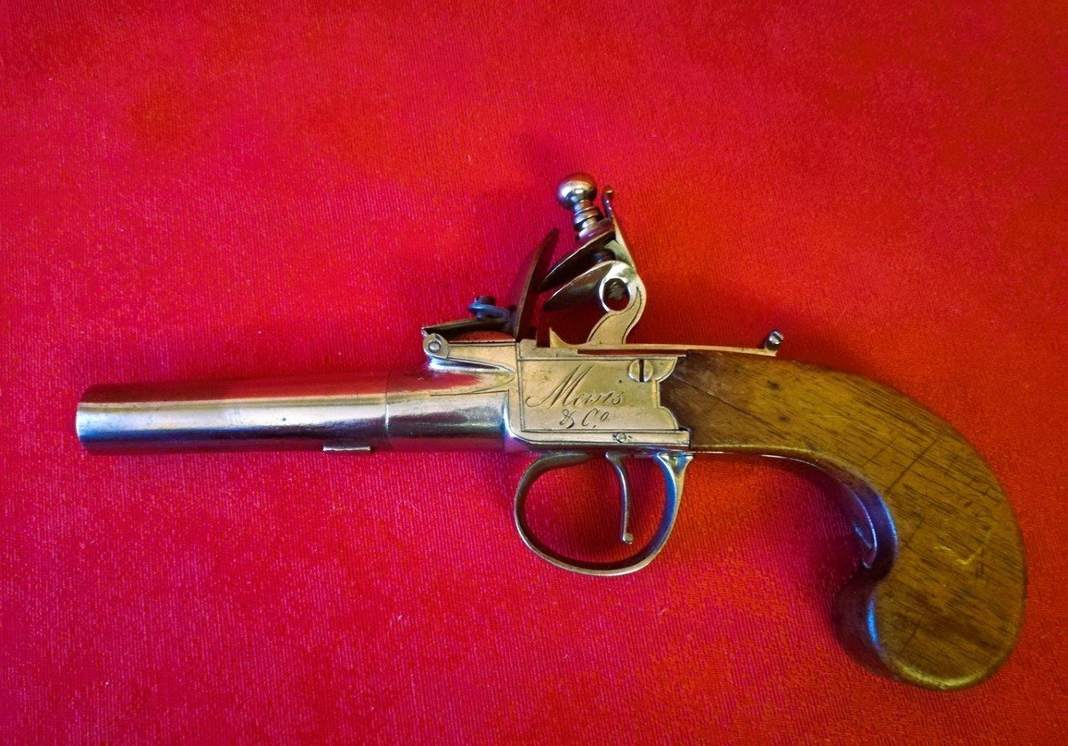 English Flintlock Pistol -photo-4