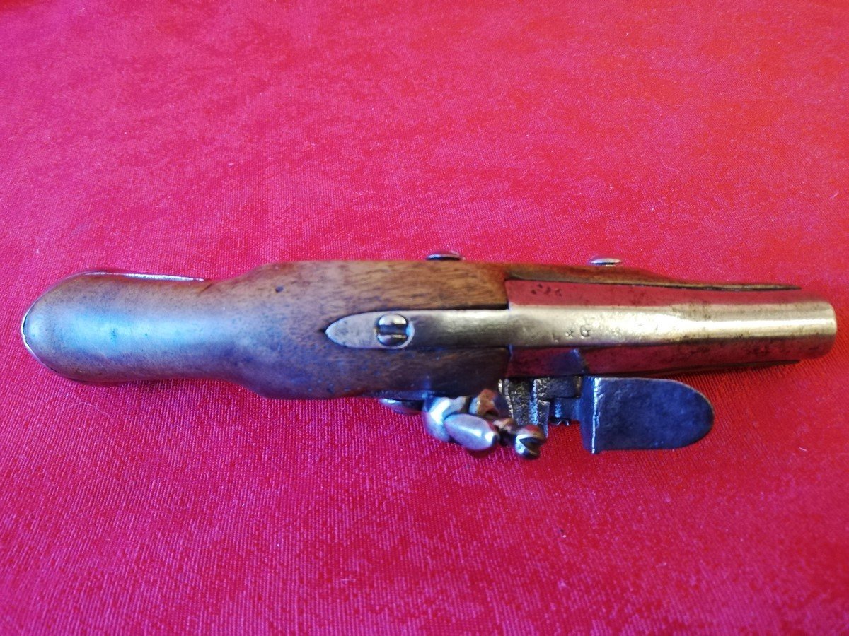 Small Flintlock Pistol 18th Century   -photo-4