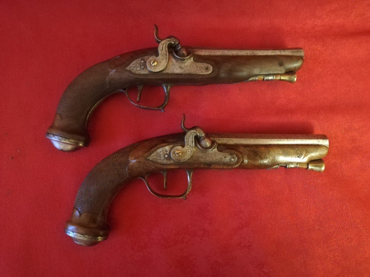 Pair Of Percussion Pistols 