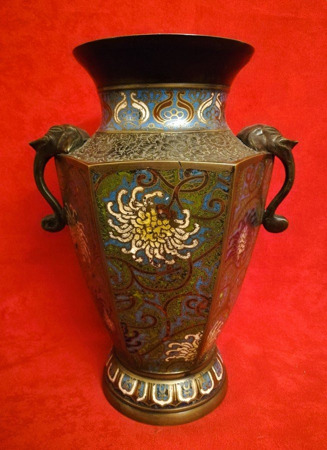 19th Century Cloisonné Vase -photo-3