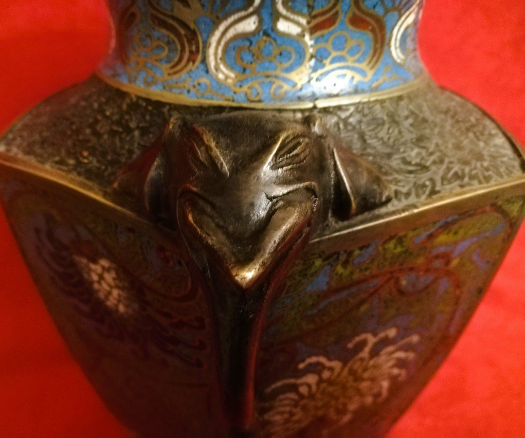 19th Century Cloisonné Vase -photo-2